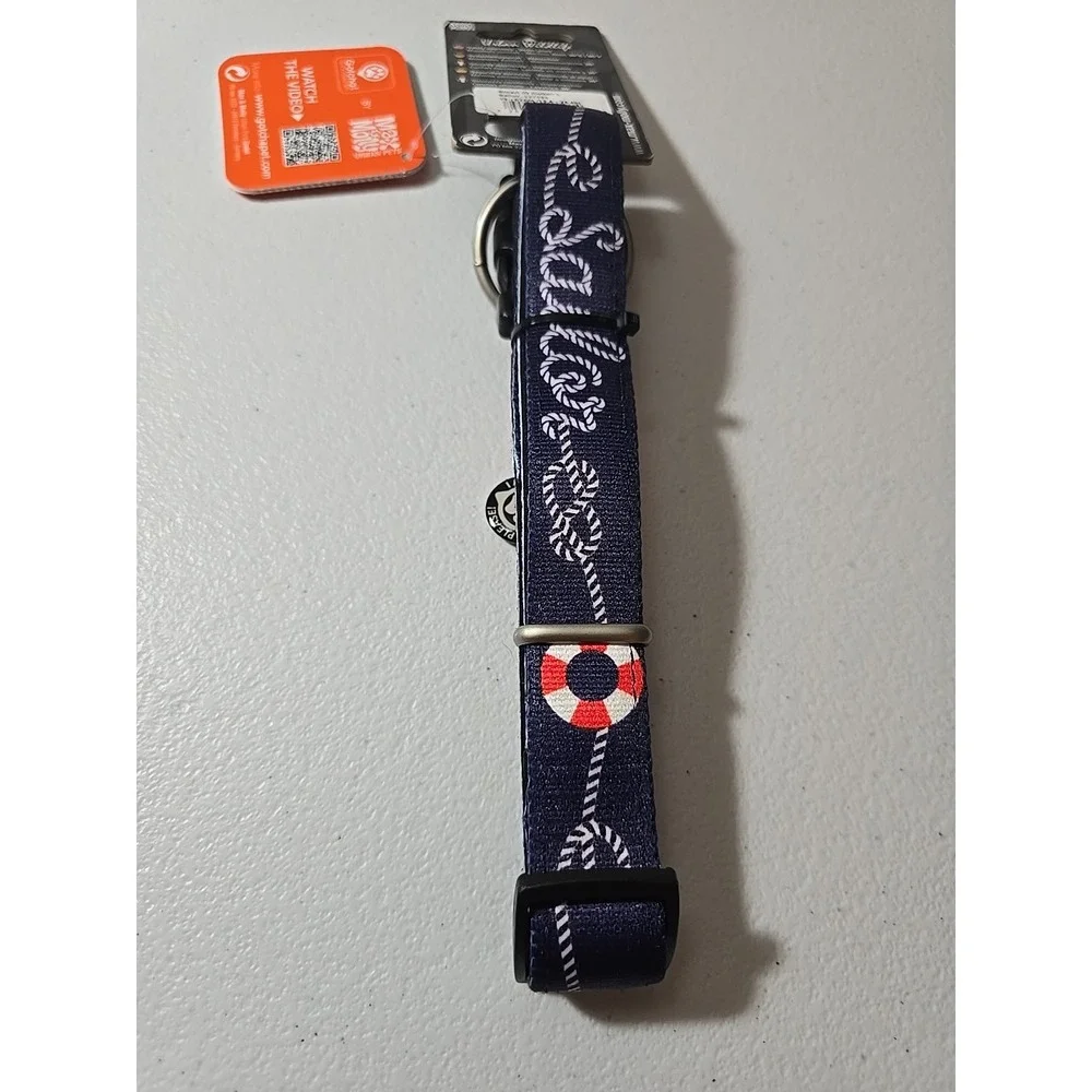Max & Molly Urban Pets Large Smart ID Collar (Sailor)